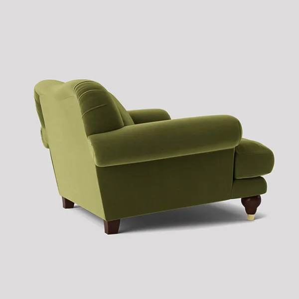 Willow deep cushioned fern green armchair