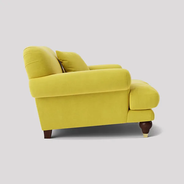 Willow Deep Cushioned Zest Yellow Armchair