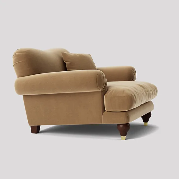 Willow Deep Cushioned Brown Armchair