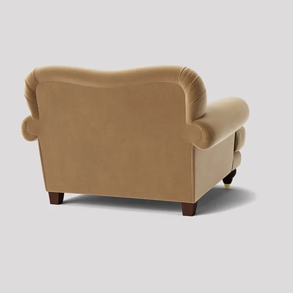 Willow deep cushioned brown armchair