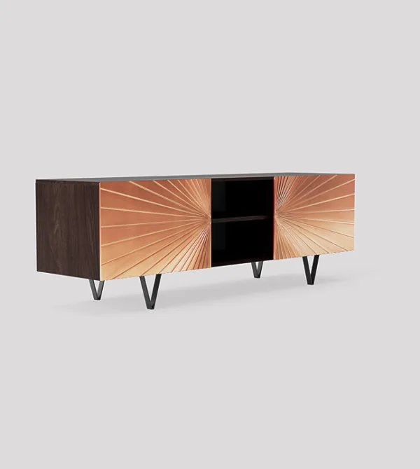 Ziggy 140cm Copper & Black TV Stand