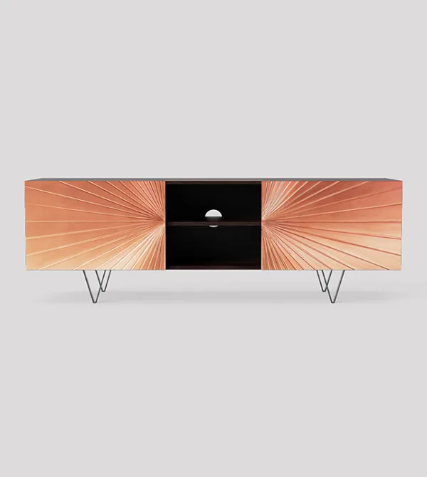 Ziggy 140cm Copper & Black TV Stand