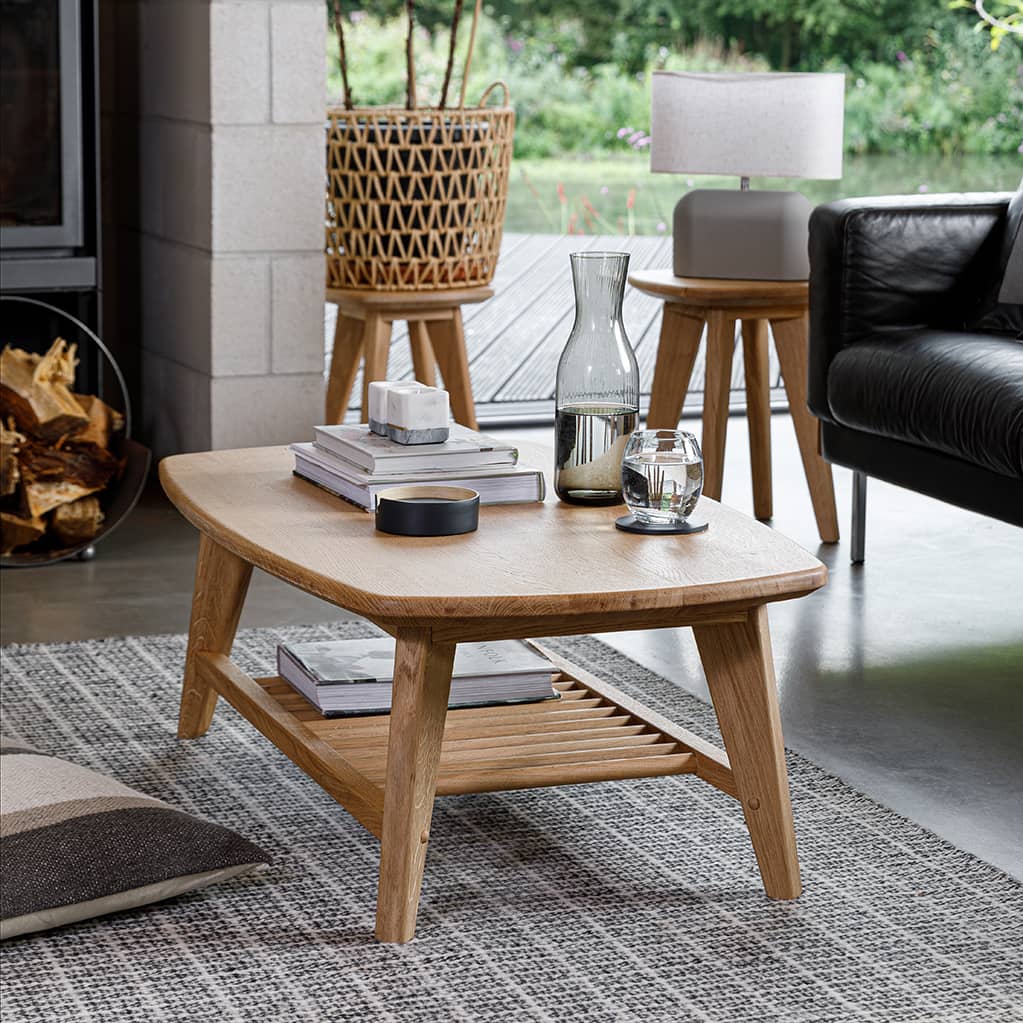 Salters oak coffee table with storage Salters oak coffee table with storage