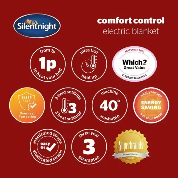 Silentnight comfort control electric blanket