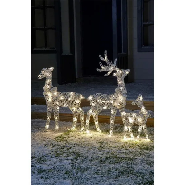 Deal of the day - set of 3 silver led reindeers. Was £100, now £20