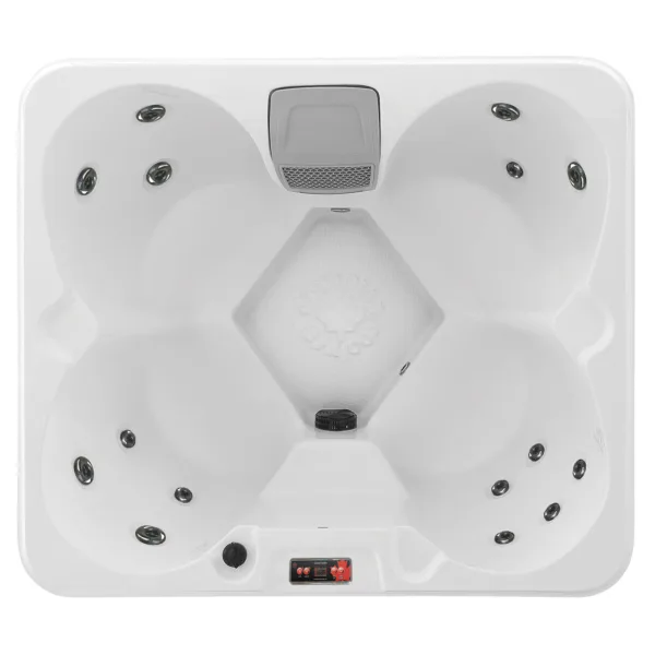 Gander 15-jet 4-person patio spa - black
