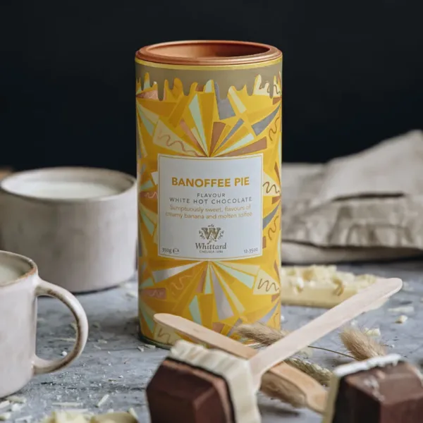 Banoffee pie flavour white hot chocolate