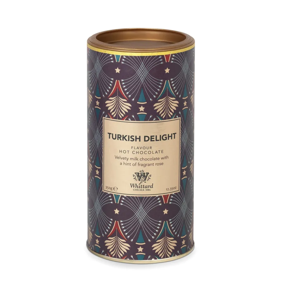 Limited edition turkish delight flavour hot chocolate