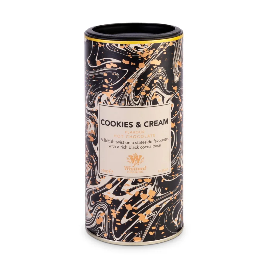 Cookies and cream flavour hot chocolate