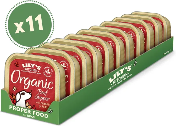Lily's kitchen natural adult dog food beef supper11 x 150g