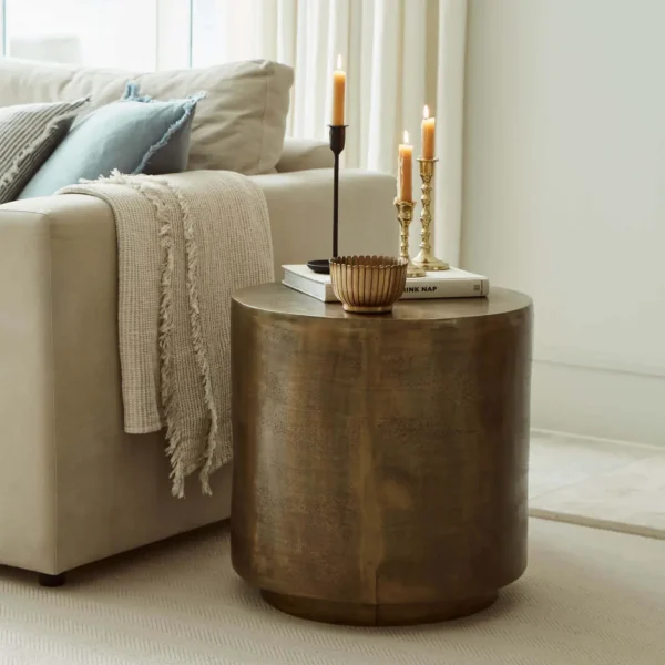Antique Brass Effect Coffee Table