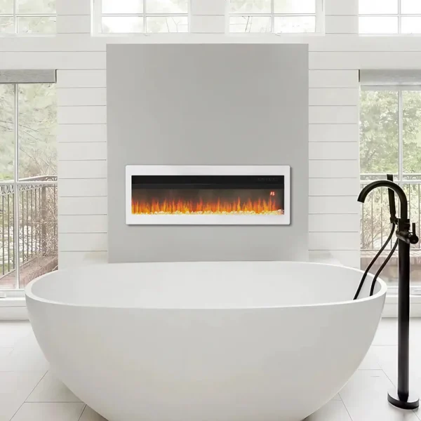 40 Inch Wall Mounted/Freestanding Electric Fireplace