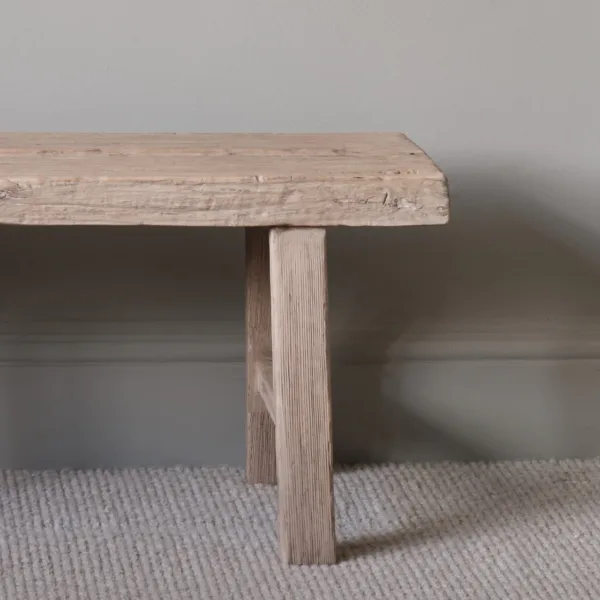 Padstow Reclaimed Elm Wood Bench