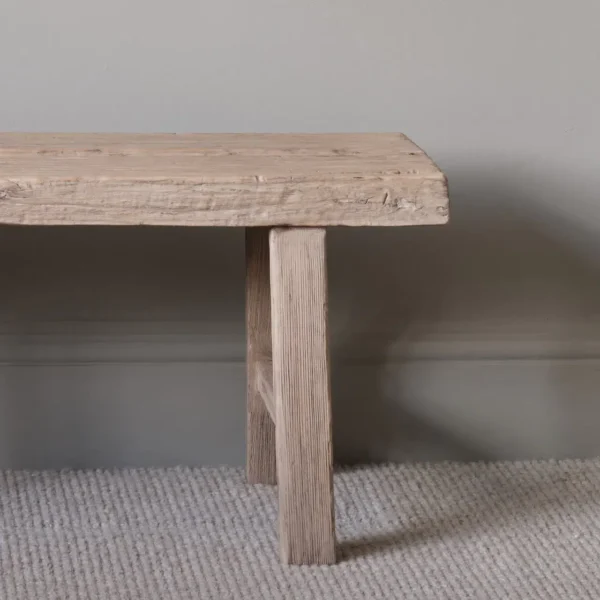 Padstow Reclaimed Elm Wood Bench