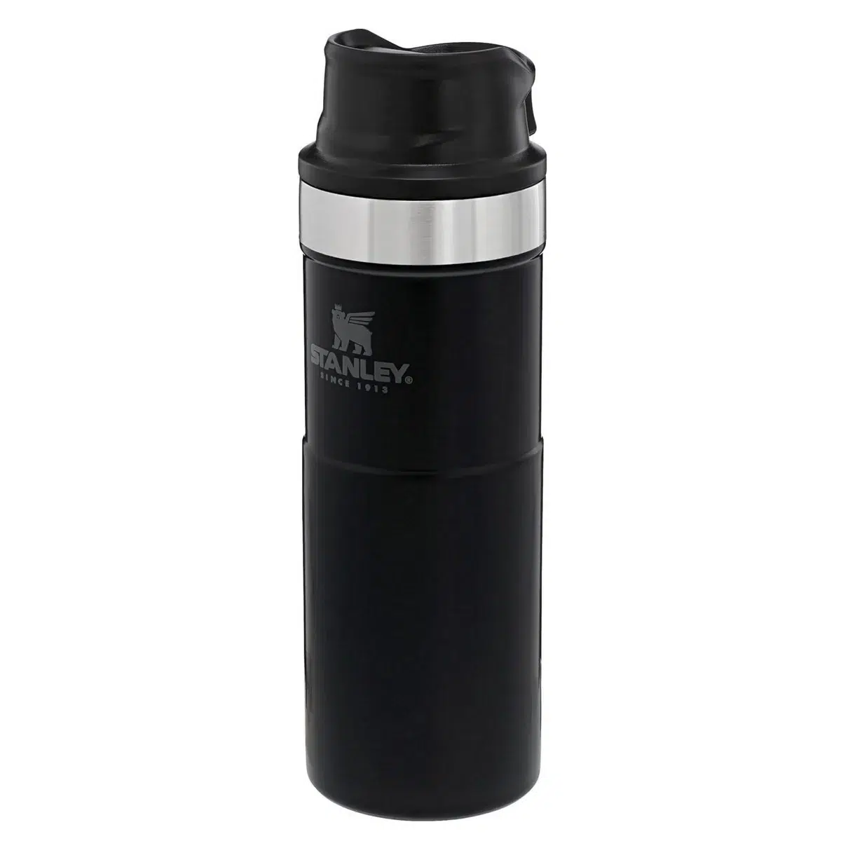 Stanley matt black trigger action travel mug 0. 47l Stanley matt black trigger action travel mug 0. 47l