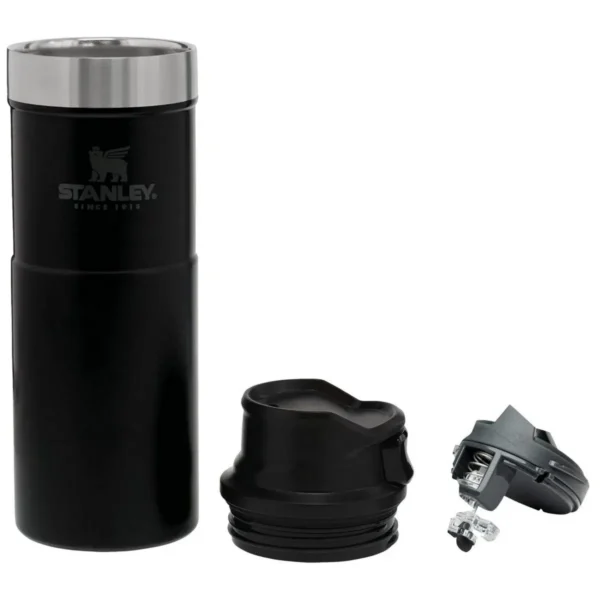Stanley Matt Black Trigger Action Travel Mug 0.47L