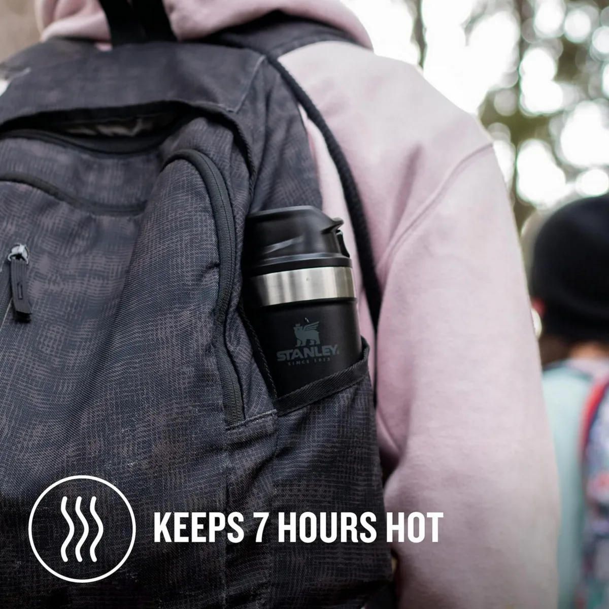 Stanley matt black trigger action travel mug 0. 47l Stanley matt black trigger action travel mug 0. 47l