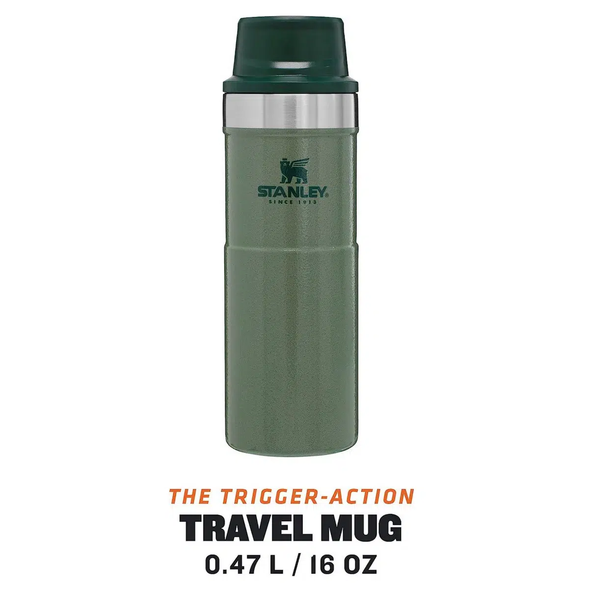 Stanley green trigger action travel mug 0. 47l Stanley green trigger action travel mug 0. 47l
