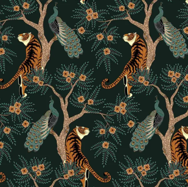 Shaded tiger custom splashback - for kitchen & bathroom