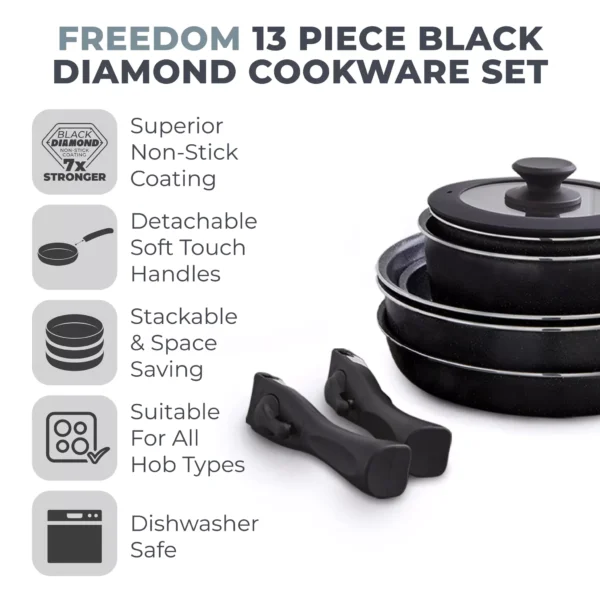 13 Piece Tower Freedom Cookware Set