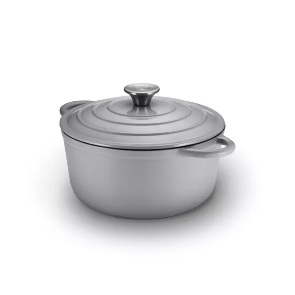24cm round cast iron casserole dish