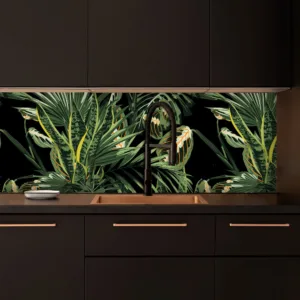 Hawaii jungle custom splashback - for kitchen & bathroom