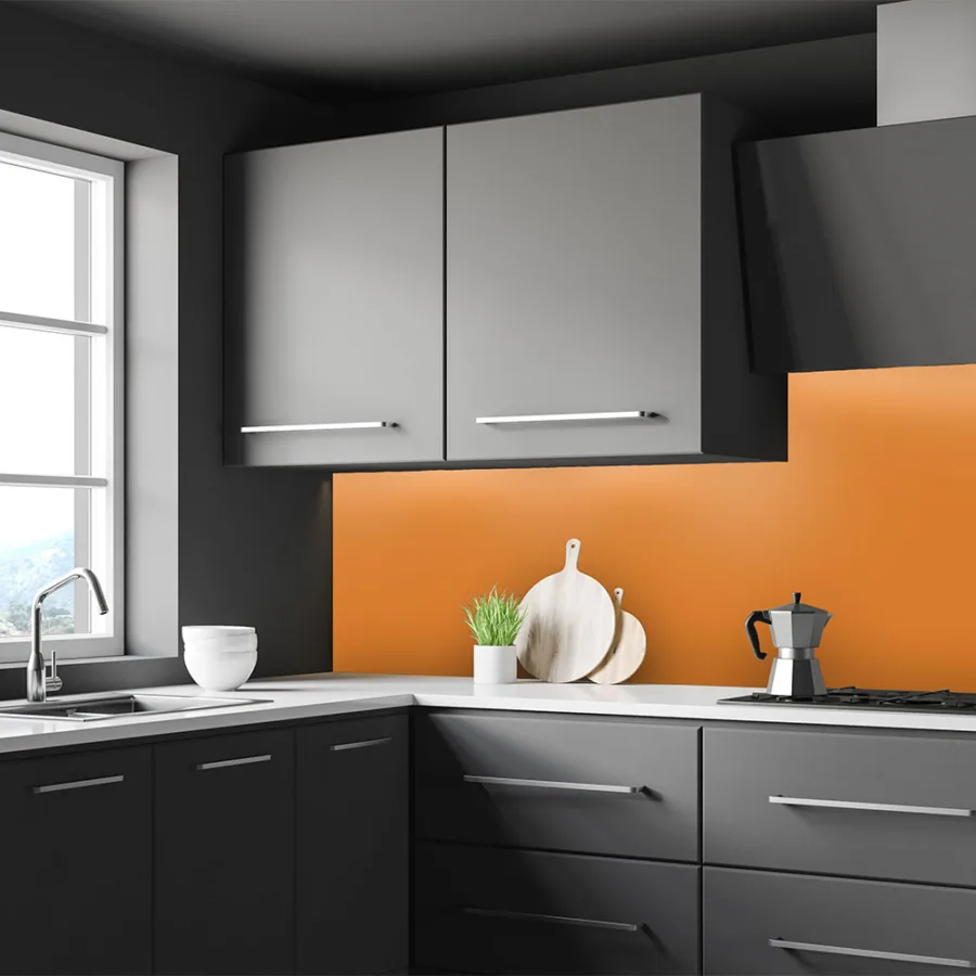 Orange blossom custom splashback- for kitchen & bathroom