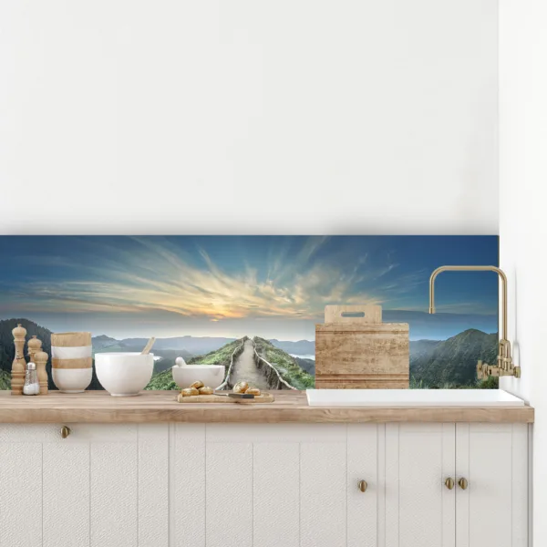 Mountain Landscape Custom Splashback - For Kitchen & Bathroom
