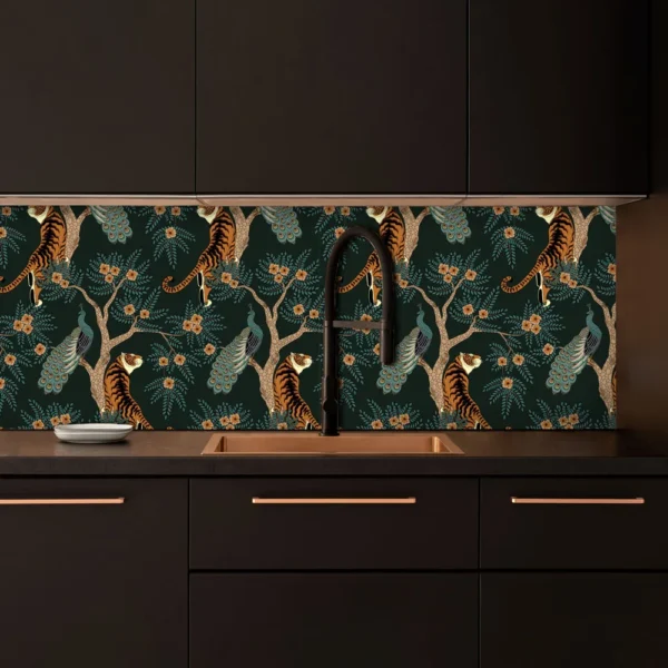 Shaded Tiger Custom Splashback - For Kitchen & Bathroom