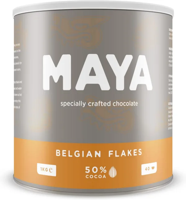 Maya Drinks Belgian Flakes Drinking Hot Chocolate