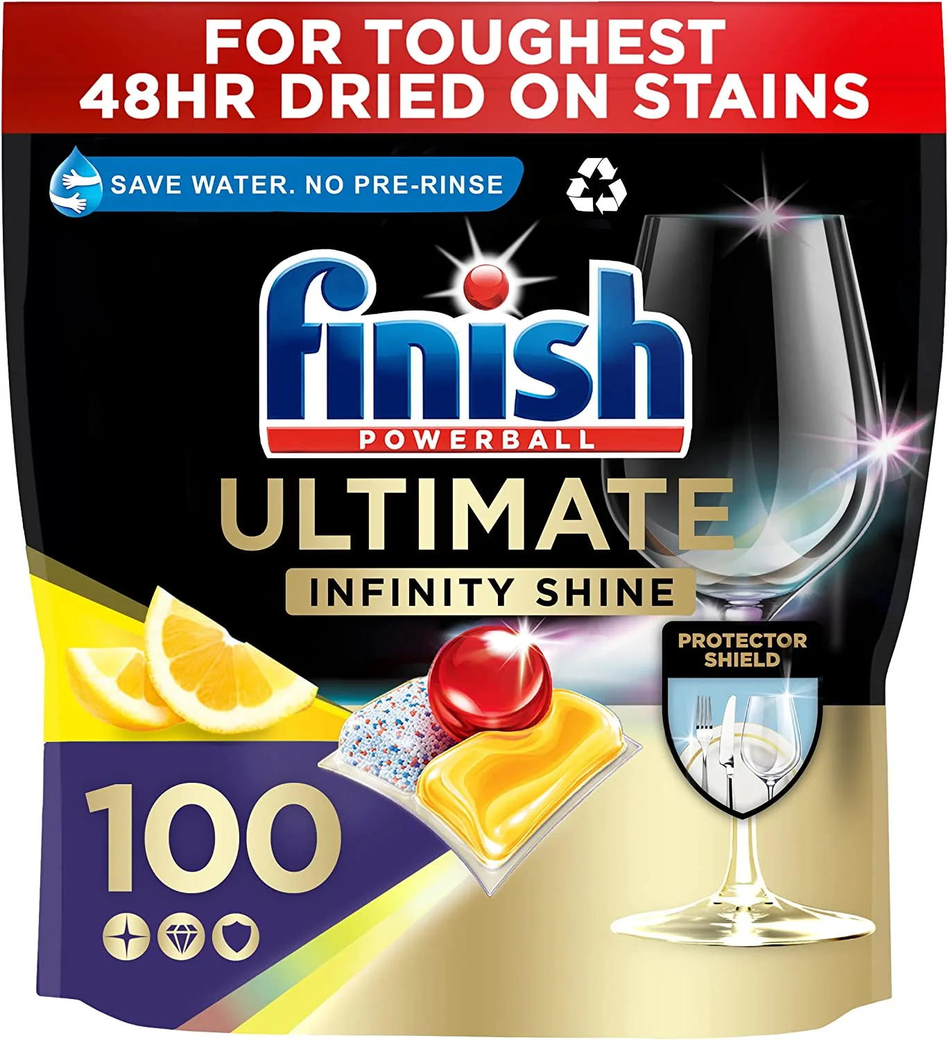 Finish ultimate infinity shine dishwasher tablets x 100 Finish ultimate infinity shine dishwasher tablets x 100