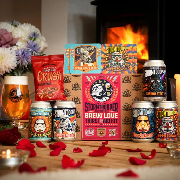 Star wars stormtrooper valentine's thirst aid beer kit