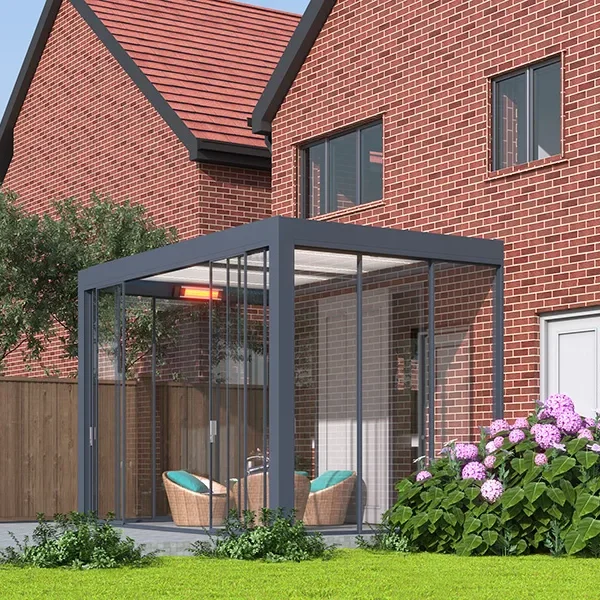Bioclimatic Pergola | 5 x 3m Wall Mounted | T7