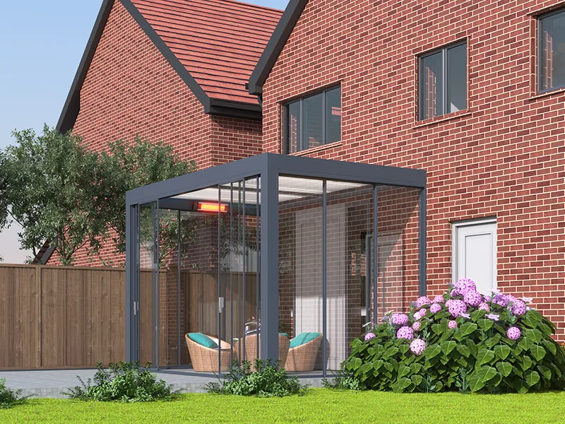 Bioclimatic pergola, 5 x 3m wall mounted Bioclimatic pergola | 5 x 3m wall mounted | t7