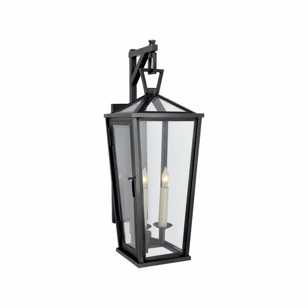 Darlana Large Lantern Pendant Light - Aged Iron