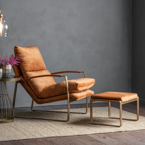 Gallery interiors fabien ochre occasional chair