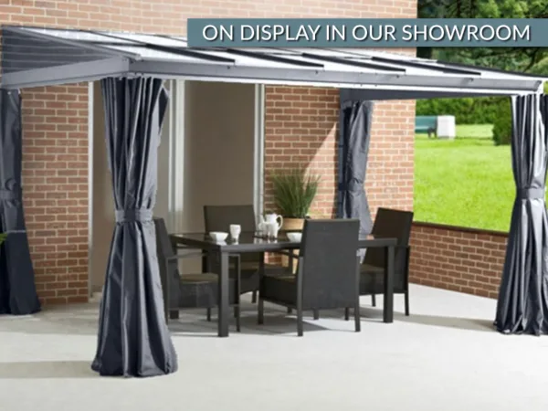 Four seasons wall mounted gazebo 3m x 3. 65m