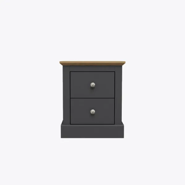 Devon Bedside Cabinet Charcoal