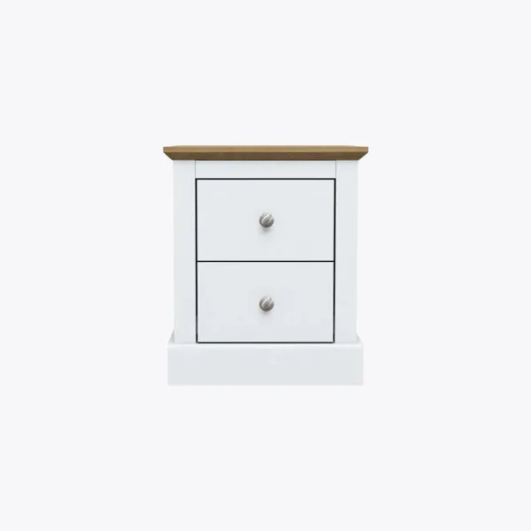 Devon Bedside Cabinet White