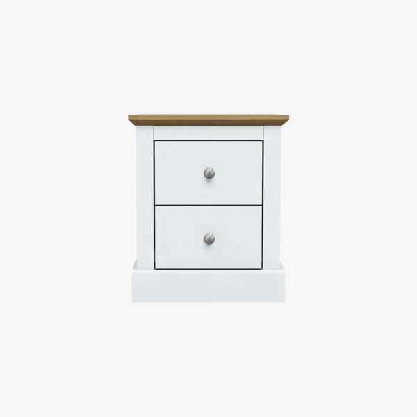 Devon Bedside Cabinet White