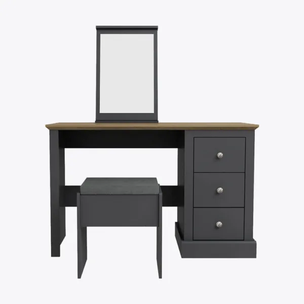 Devon dressing table set charcoal