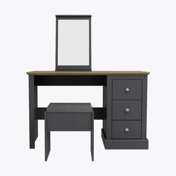 Devon Dressing Table Set Charcoal