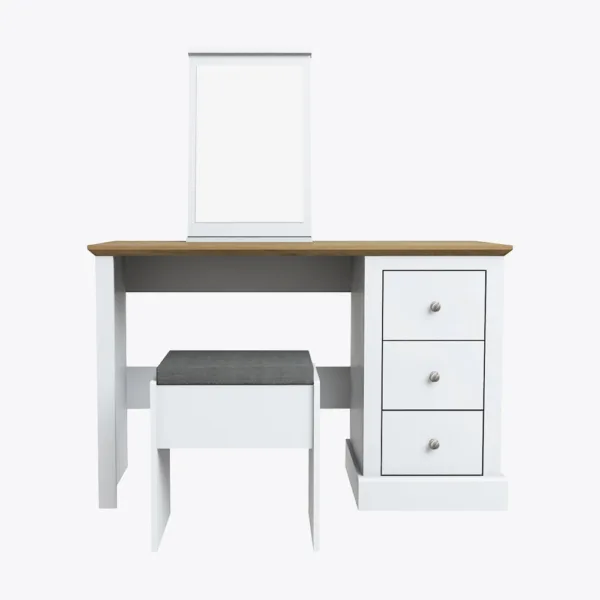 Devon dressing table set white