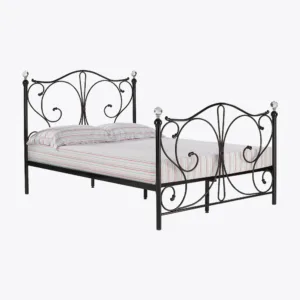 Florence 4. 6 double bed black