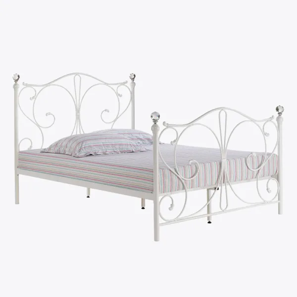 Florence 4. 6 double bed white