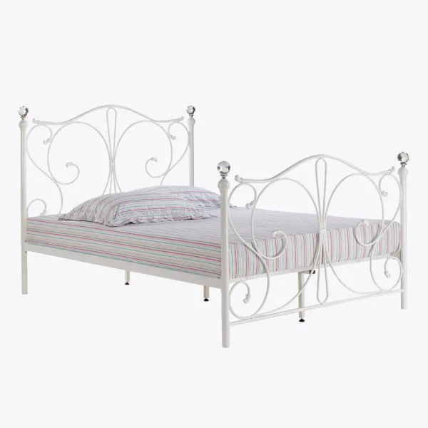 Florence 4.6 Double Bed White