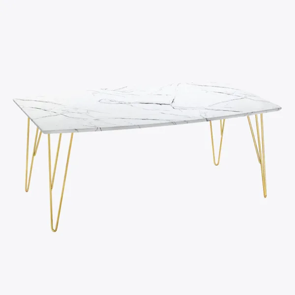 Fusion coffee table white marble