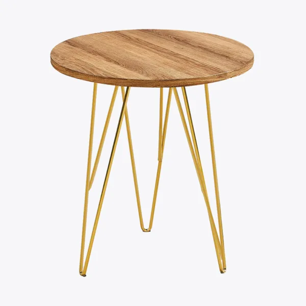 Fusion lamp table wood