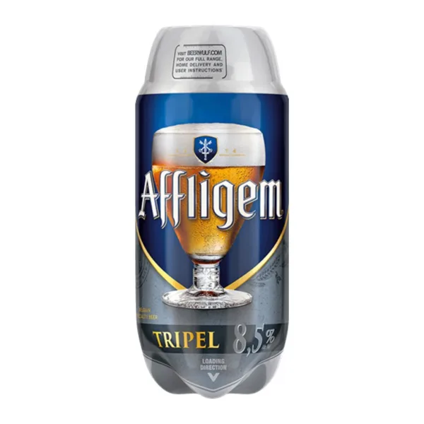 Affligem tripel 2l sub keg, pub beer on tap at home