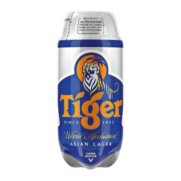 Tiger 2L SUB Keg, Pub Beer on Tap at Home